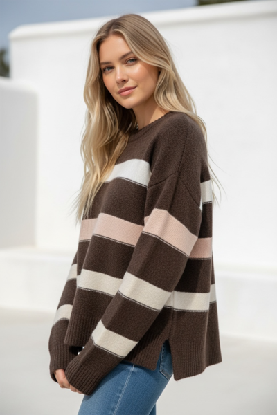 Miracle Contrast Stripe Knit-hc-new-Hello Cyril.