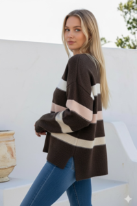 Miracle Contrast Stripe Knit