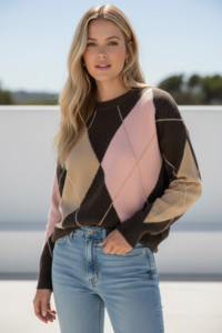 Miracle Argyle Knit