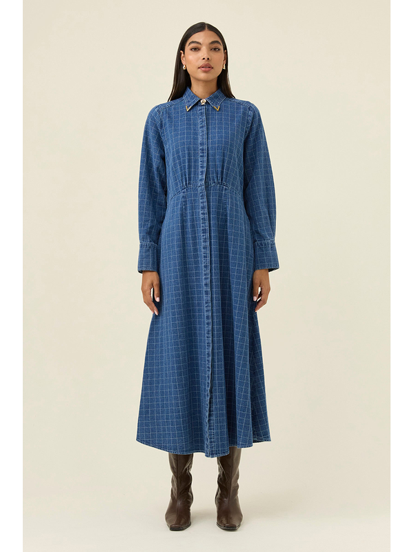 Isle Of Mine Sloane Denim Maxi Dress