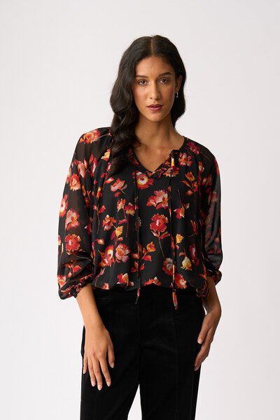 Memo Drawcord Hem Blouse-shop-by-style-Hello Cyril.