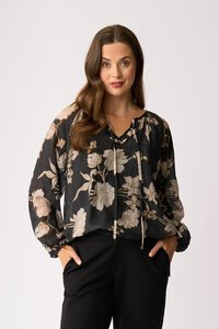 Memo Drawcord Hem Blouse