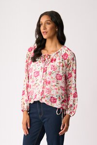 Memo Drawcord Hem Blouse