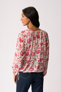 Memo Drawcord Hem Blouse