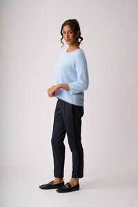 Foil Boxy High Low Jumper