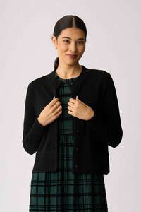 Foil Essential Rib Trim Cardigan