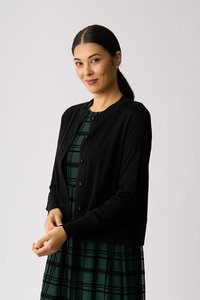 Foil Essential Rib Trim Cardigan