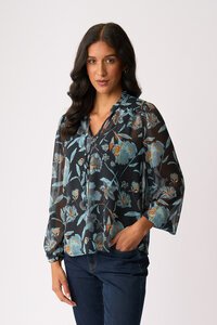 Memo Shirred Yoke Blouse