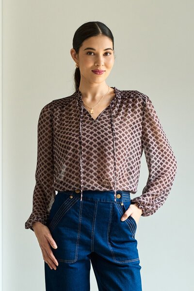 Memo Shirred Yoke Blouse-4.3.26-Hello Cyril.