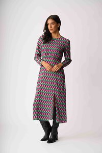 Foil Gather Detail Maxi Dress