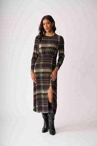 Foil Gather Detail Maxi Dress