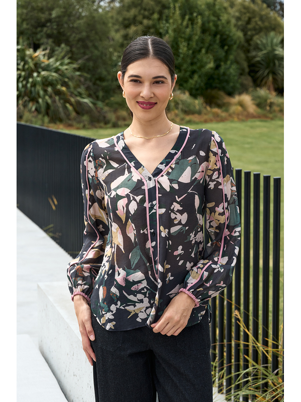 Foil Pipeline Blouse