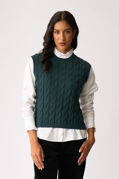 Preen Cabled Vest-4.3.26-Hello Cyril.