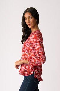 Preen Gathered Scoop Hem Top