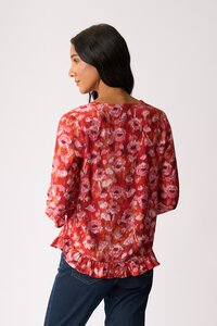 Preen Gathered Scoop Hem Top