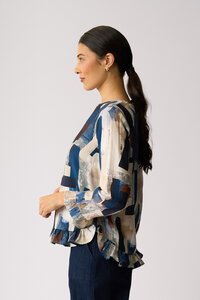 Preen Gathered Scoop Hem Top