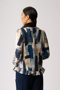 Preen Gathered Scoop Hem Top