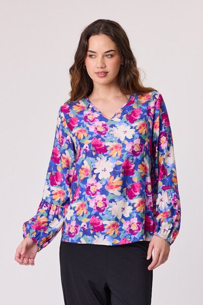 Democracy Indie V Neck Blouse-shop-by-style-Hello Cyril.