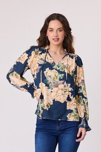 Democracy Rose Peasant Top
