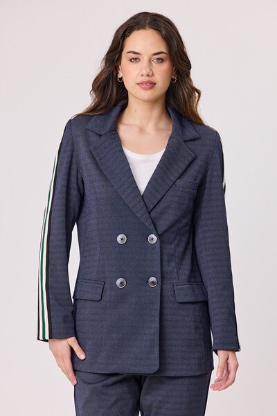Democracy Cleo Stripe Trim Jacket-shop-by-style-Hello Cyril.