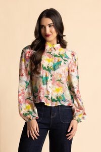 Leila + Luca Floral Rhapsody Valentina Blouse