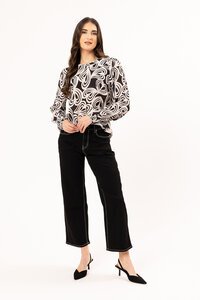 Seeking Lola Ivory Swirl Gratitude Top