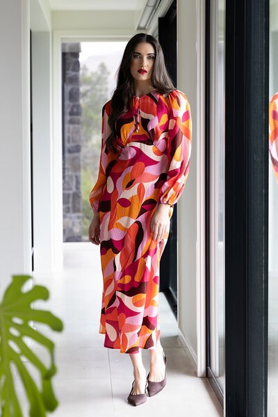 Seeking Lola Warm Vibes Elegant Dress-shop-by-style-Hello Cyril.