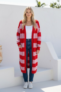 Miracle Longline Stripe Cardigan
