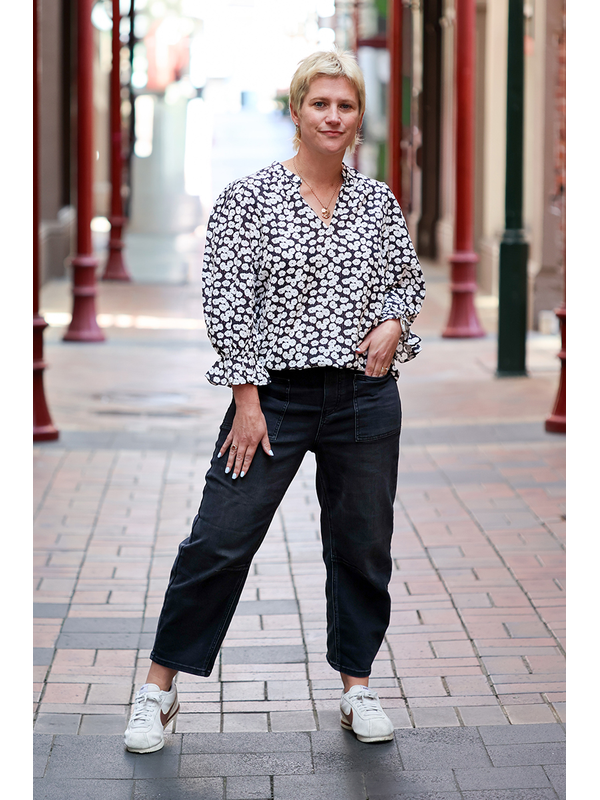 Seeking Lola Midnight Meadow Graceful Top