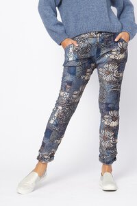 La Strada Floral Crushed Pants