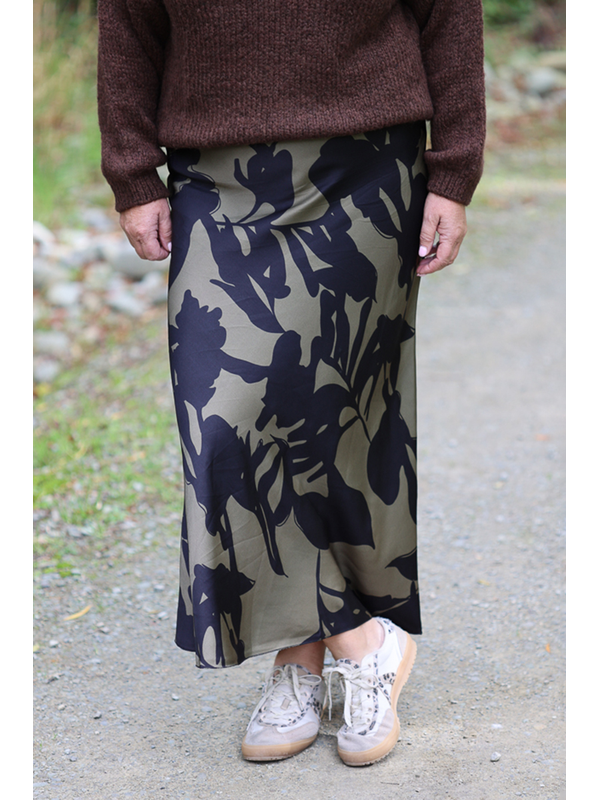 La Strada Bias Cut Print Skirt