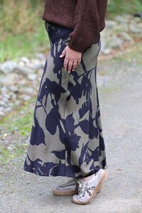 La Strada Bias Cut Print Skirt