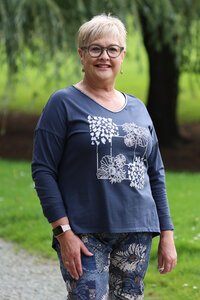 La Strada Bling & Animal Pattern Top