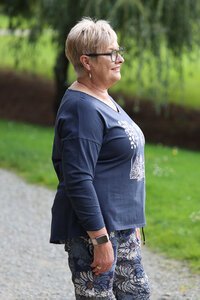 La Strada Bling & Animal Pattern Top