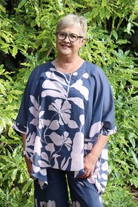 La Strada Floral Kaftan Top