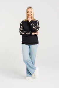 Seduce Louise Golden Grid Top