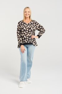 Seduce Nova Golden Grid Top