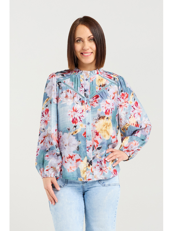 Seduce Gina Floral Hazel Blouse