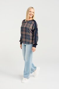 Seduce Theresa Classic Plaid Top