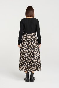 Seduce Dellah Golden Grid Dress