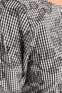 Zafina Havana Floral Check Top