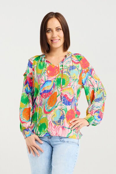 Zafina Rosalie Petal Pop Top-shop-by-style-Hello Cyril.