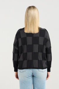 Zafina Amaris Check Knit