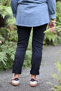 AE Luxe Side Trim Stretchy Crinkle Plain Pant