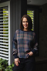 Seduce Theresa Classic Plaid Top