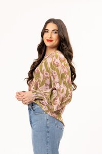Leila + Luca Pink Tulip Havana Top