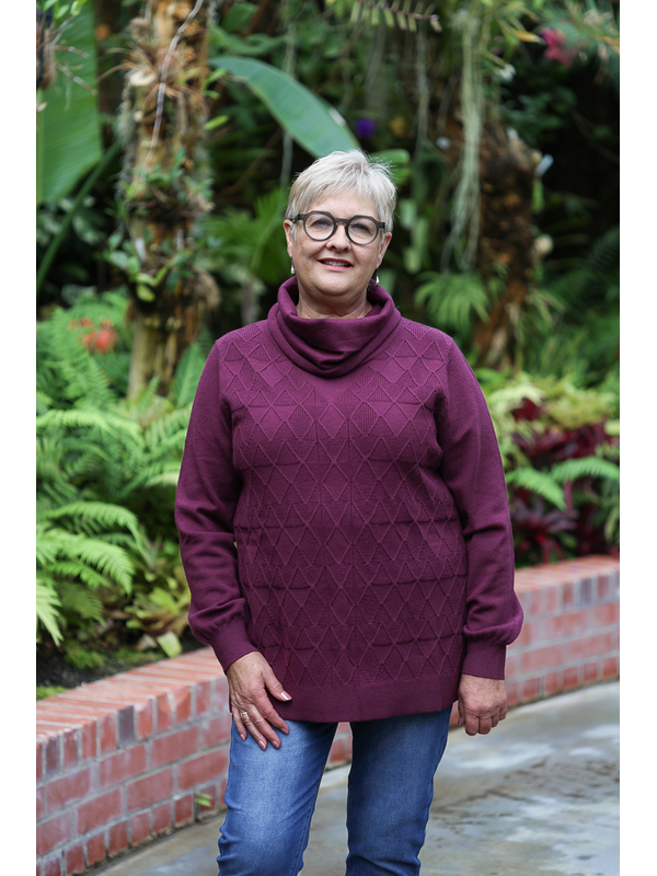 Memo Roll Neck Longline Jumper