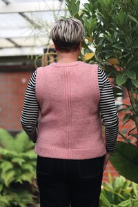 Oh Three Rib Button Front Vest