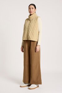 Eb & Ive Sansi Quilted Crop Vest