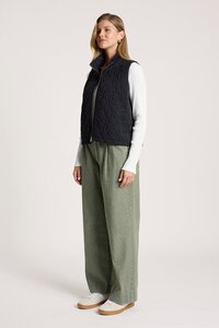 Eb & Ive Sansi Quilted Crop Vest